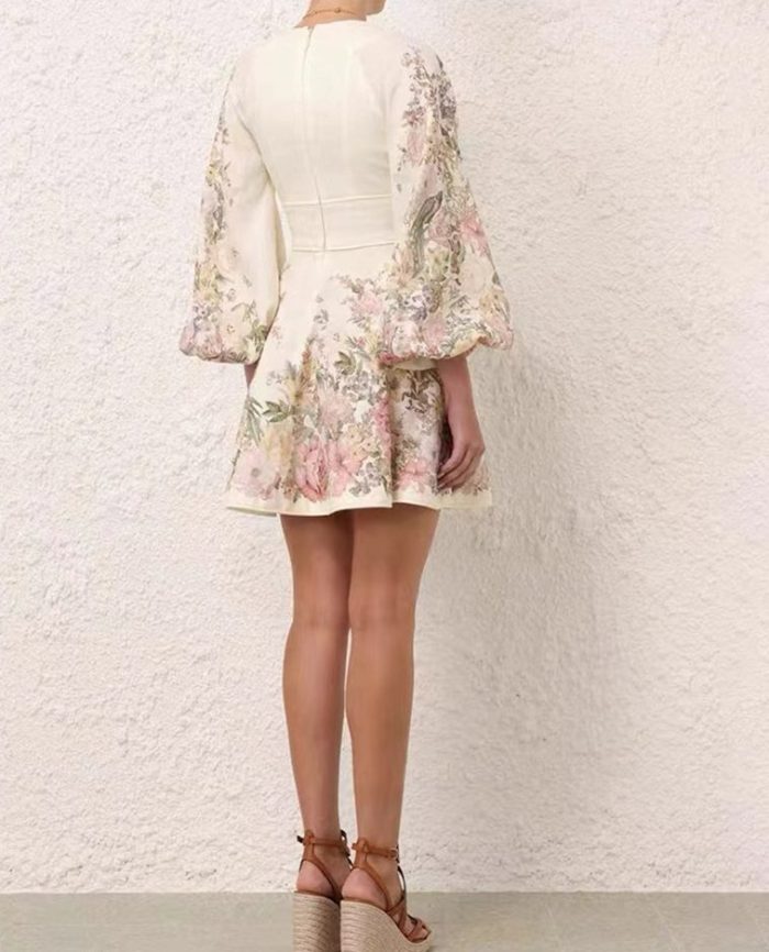: Fashion New Arrivals OEM Formal Custom logo Ladies Dresses for Womens Clothing Lady Elegant Floral Print Women's Casual Dress-GZYYKJ007
