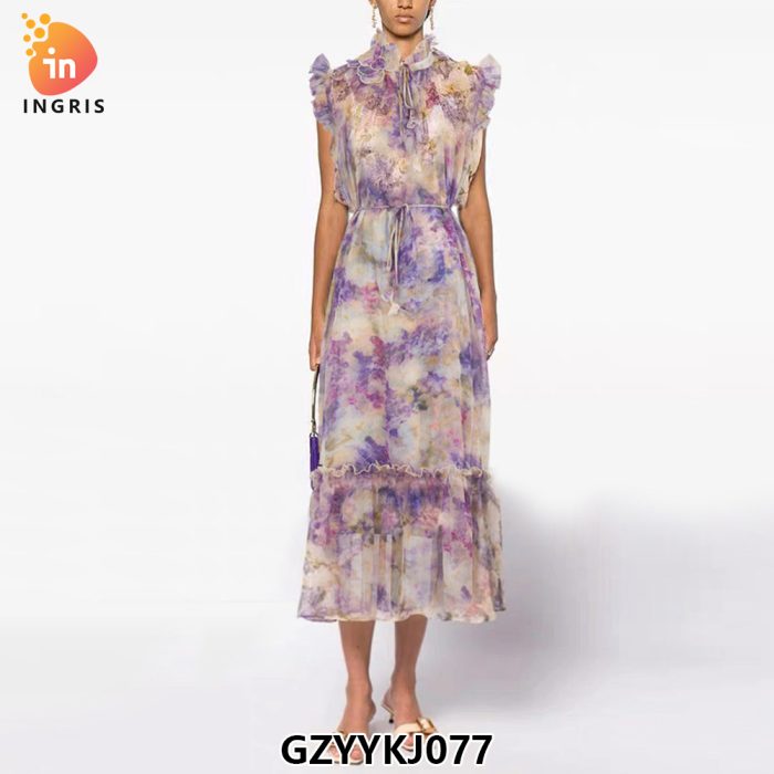 Factory Direct Sale New Style High Quality Water Soluble Mesh Floral Embroidered Net Wedding Dress Lace Fabric-GZYYKJ077
