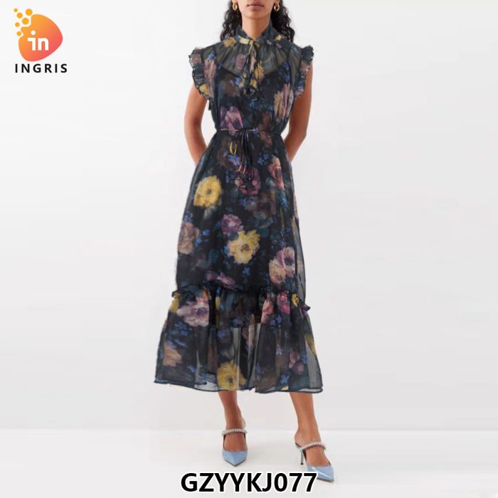 Factory Direct Sale New Style High Quality Water Soluble Mesh Floral Embroidered Net Wedding Dress Lace Fabric-GZYYKJ077