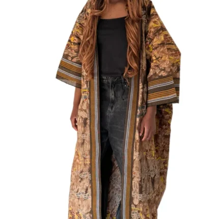 Heritage Flow Kimono Adire & Aso Oke Fusion