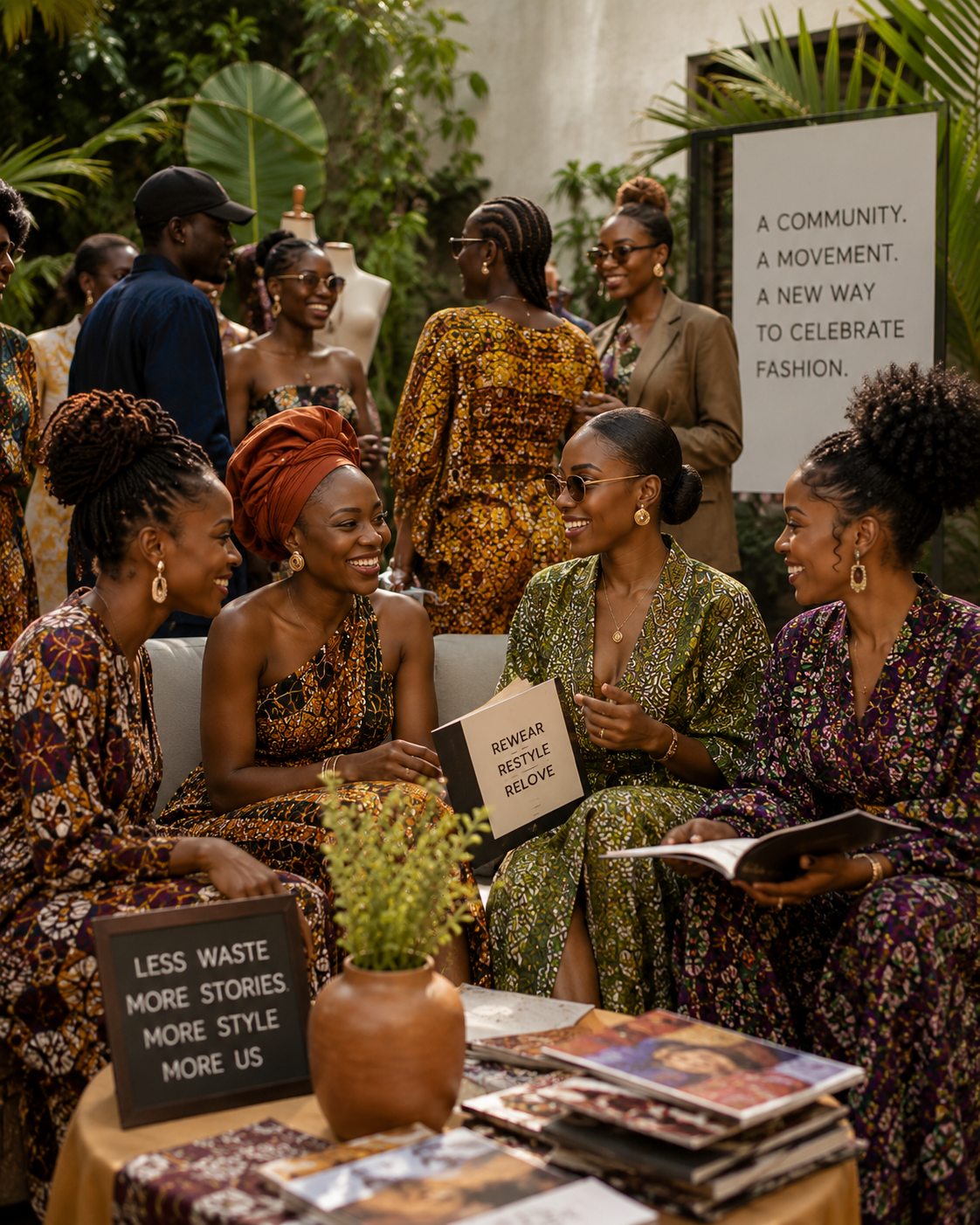 African fashion community and circular fashion movement