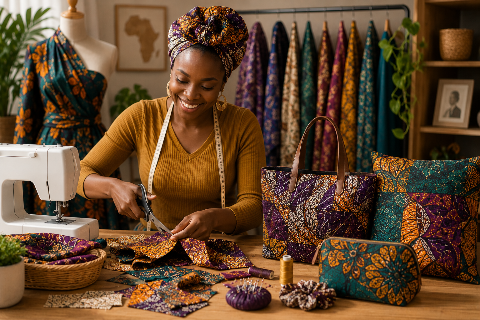 Repurpose African fabrics